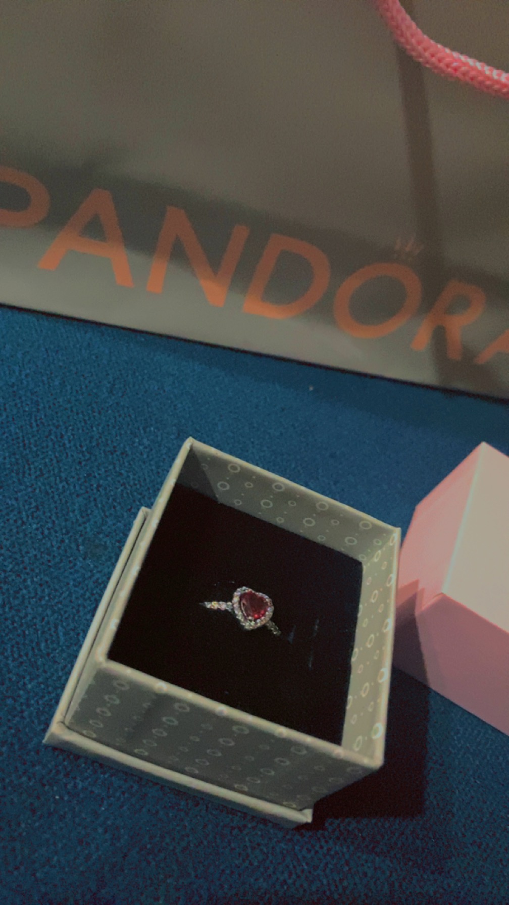 Pandora red heart ring